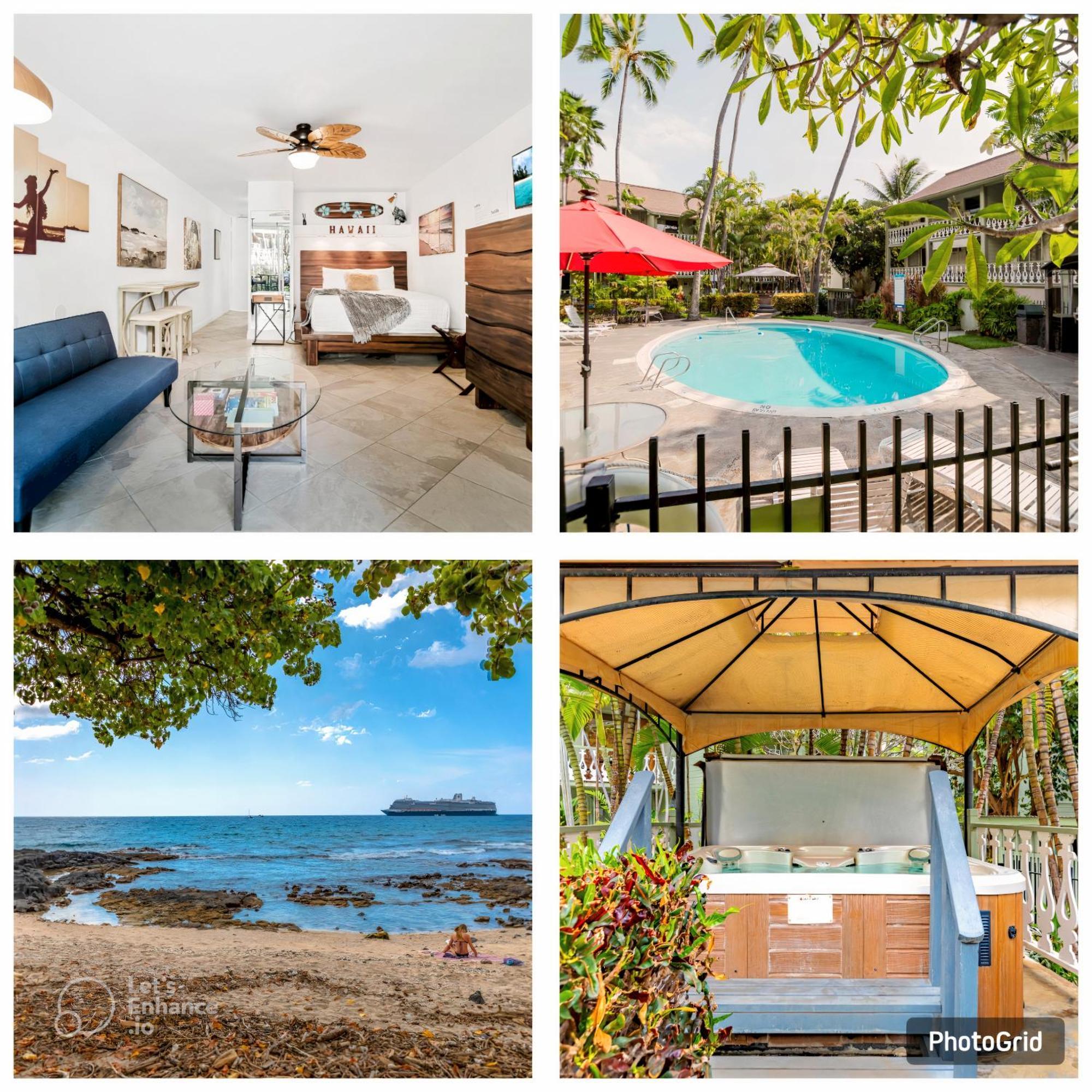 Downtown Hawaiian Paradise Condo With Hot Tub, Pool & Beach - Kona Islander Inn 凯路亚-科纳 外观 照片